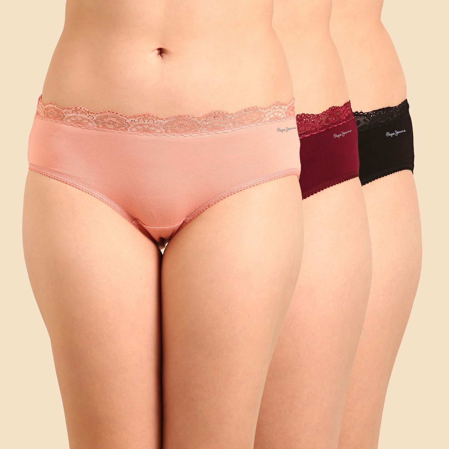 Pack of 3 Women Hipster Multicolor Panty-image-30