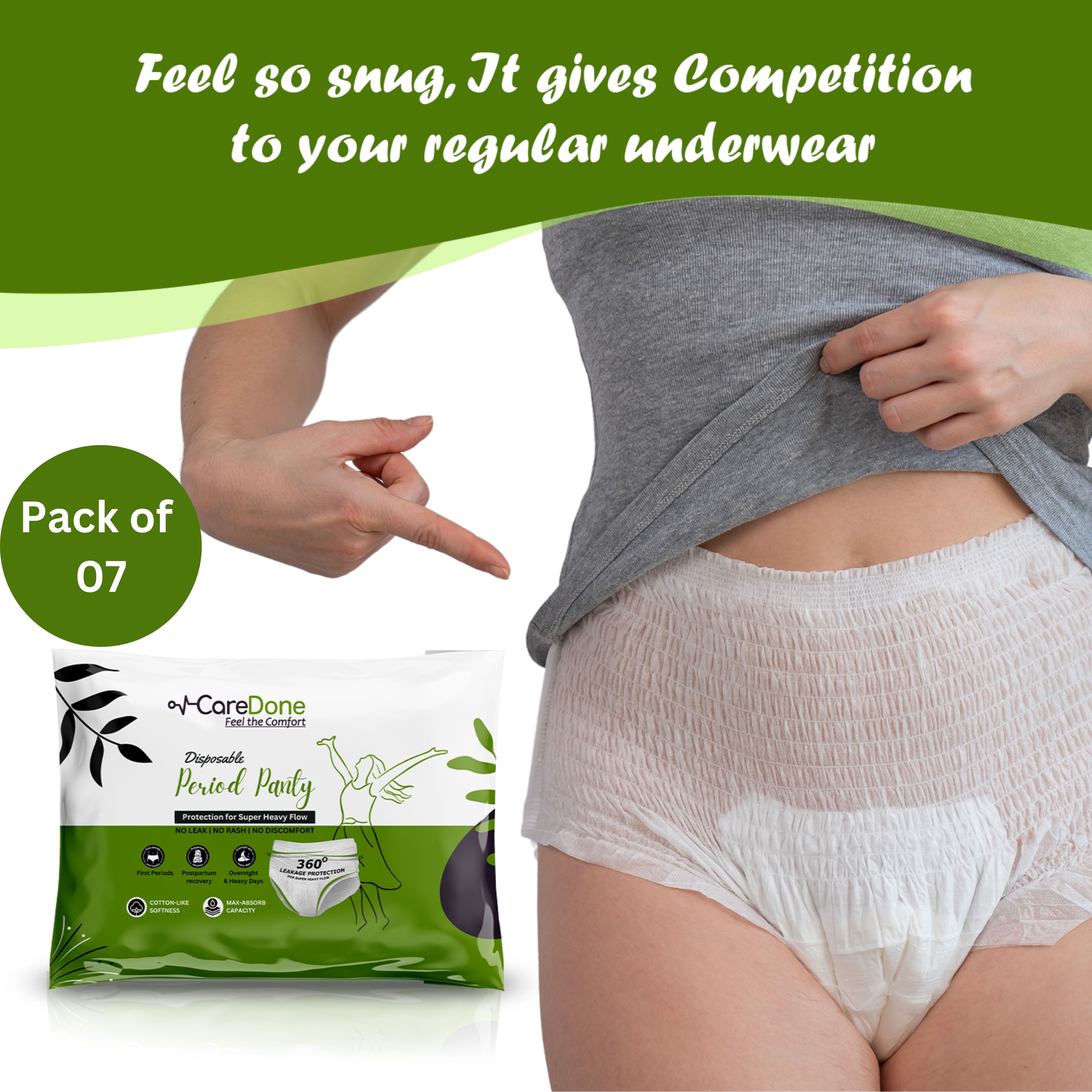 Pack of 7 Women Disposable White Panty-image-35