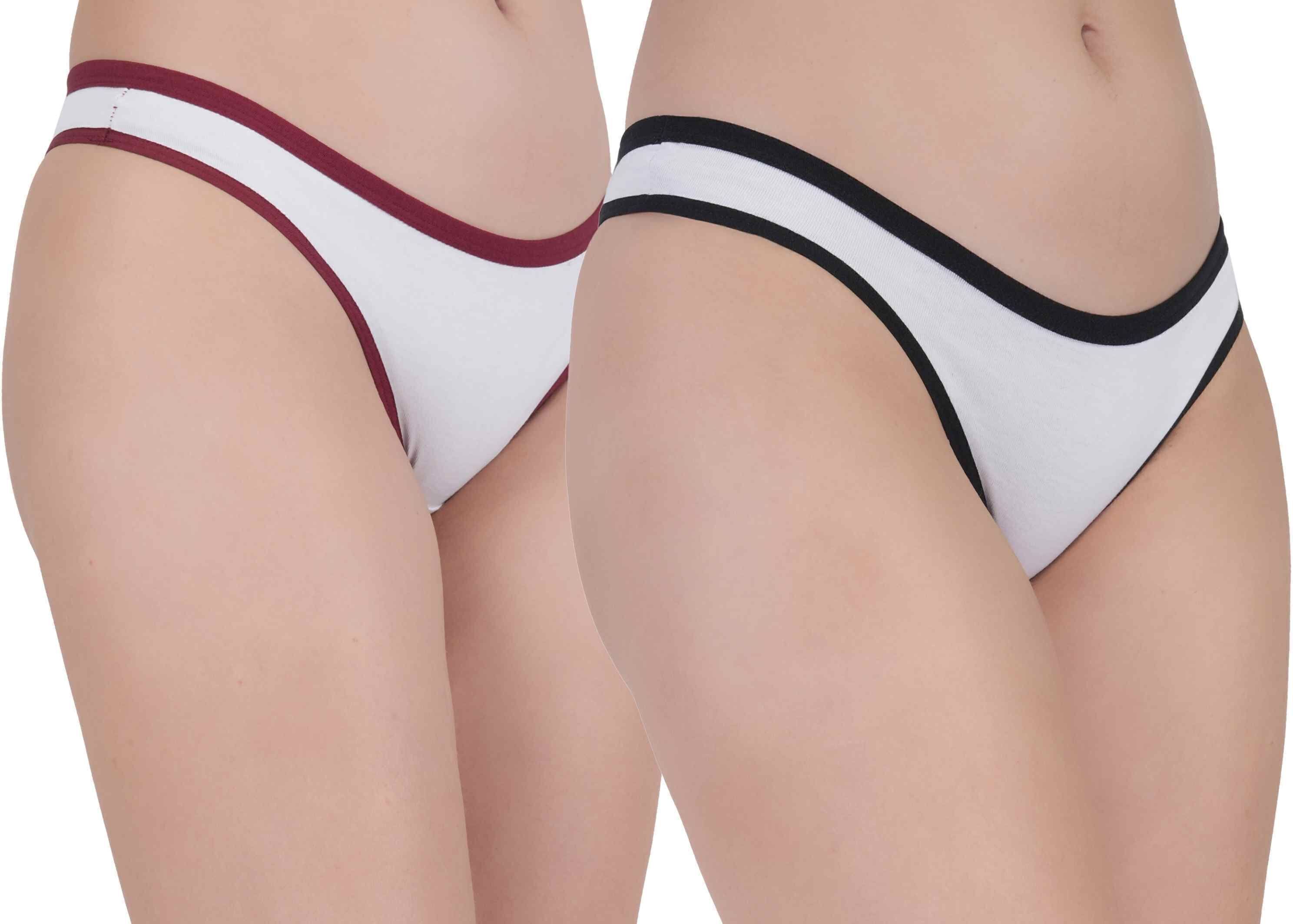 Pack of 2 Women Thong Multicolor Panty-image-46