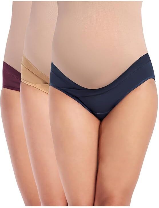 the mama klub Pack of 3 Women Maternity Multicolor Panty-picture-44