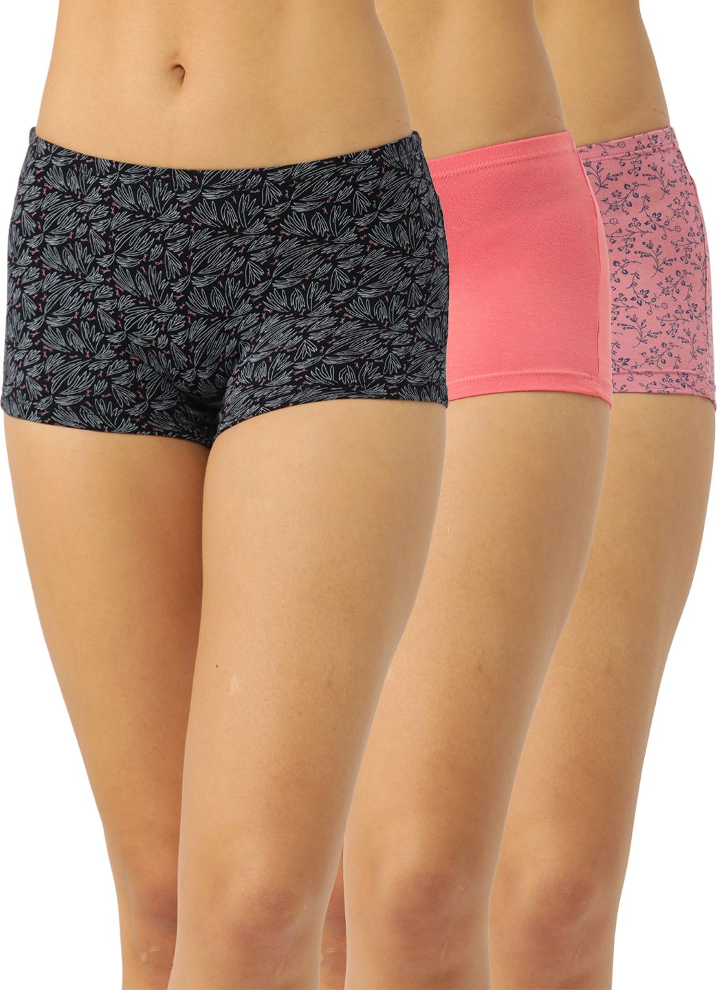 leading lady Pack of 3 Women Boy Short Dark Blue, Purple, Pink Panty-picture-11