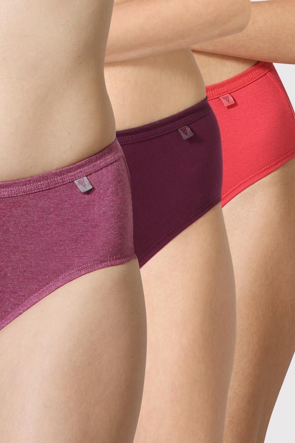 Pack of 3 Antibacterial And No Marks Waistband Women Hipster Multicolor Panty-image-12