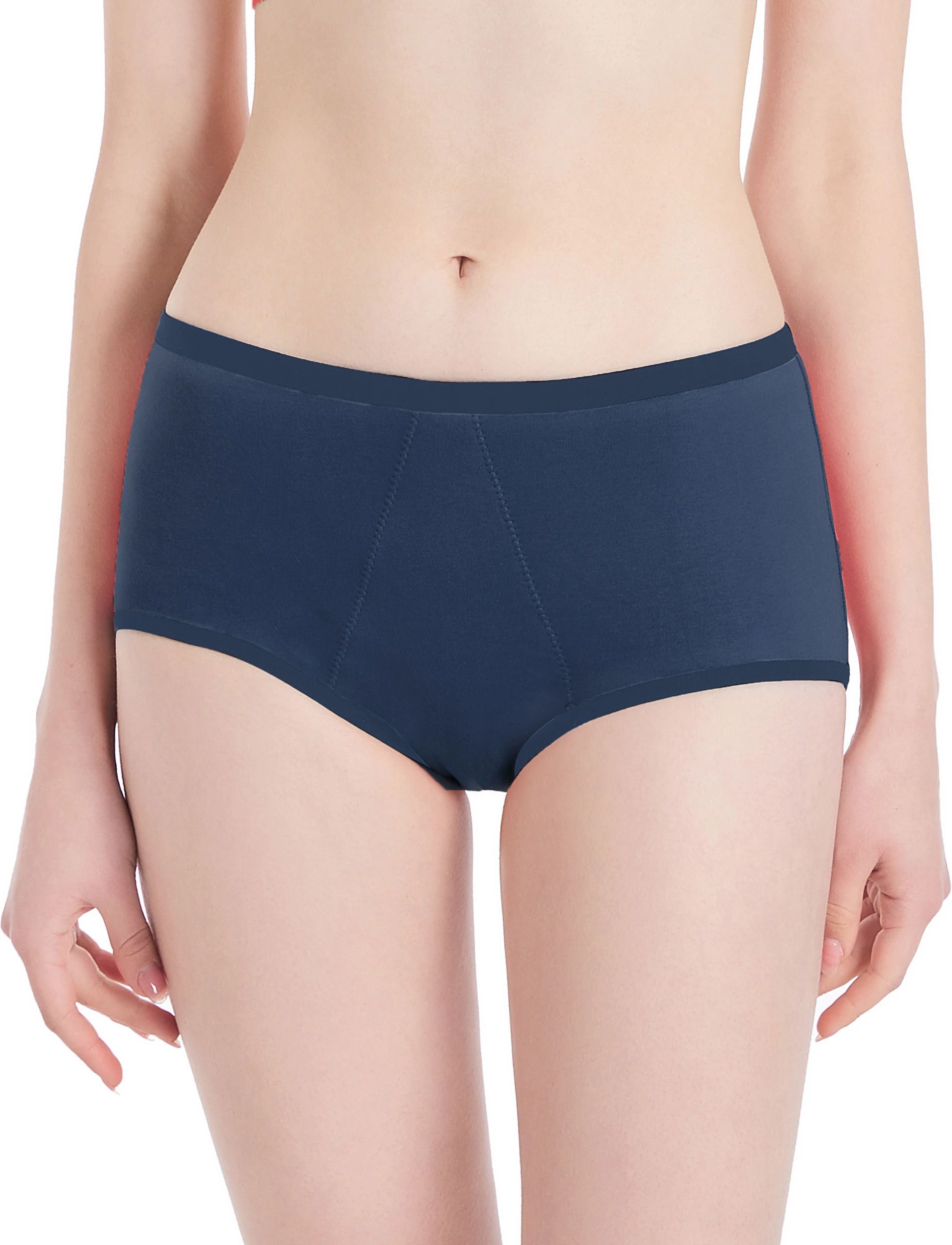 Gopadfree Heavy Reusable Leak Proof Period Panty for heavy flow days, Women Hipster Blue Panty-image-6