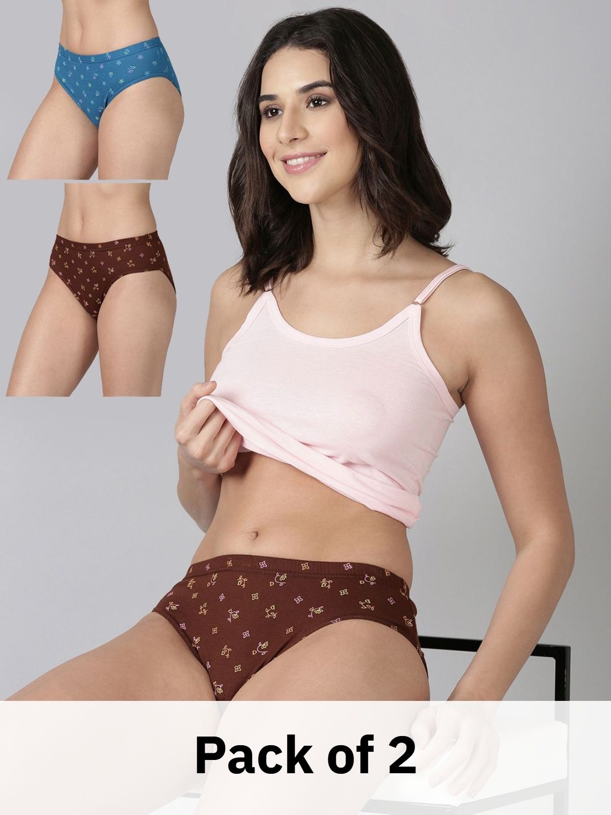 Pack of 2 Women Hipster Multicolor Panty-image-27