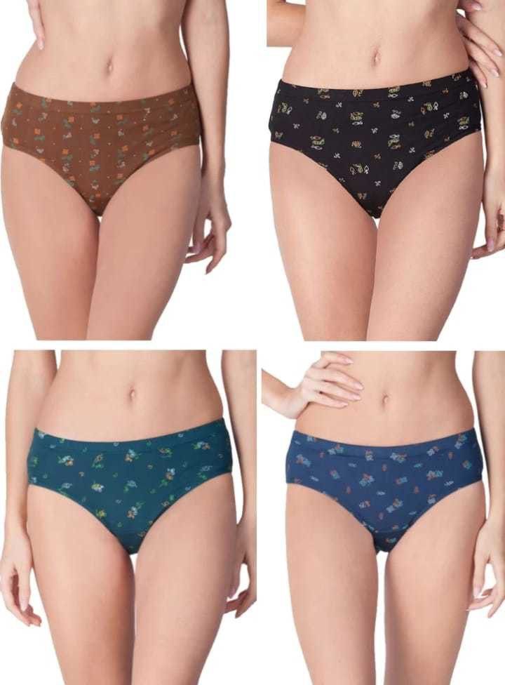 rupa Pack of 4 Women Hipster Multicolor Panty-picture-26