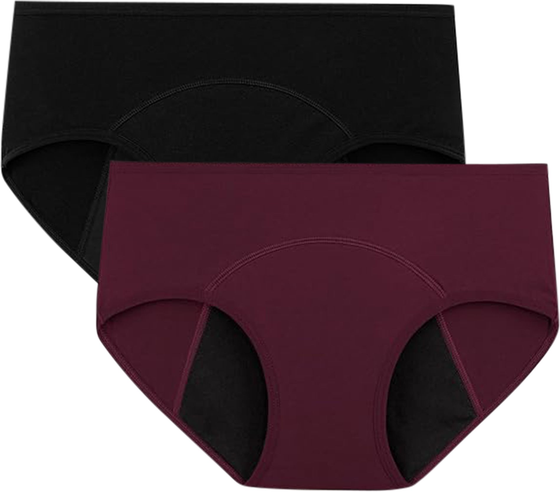 diving deep Pack of 2 Women Periods Black, Maroon Panty-picture-12
