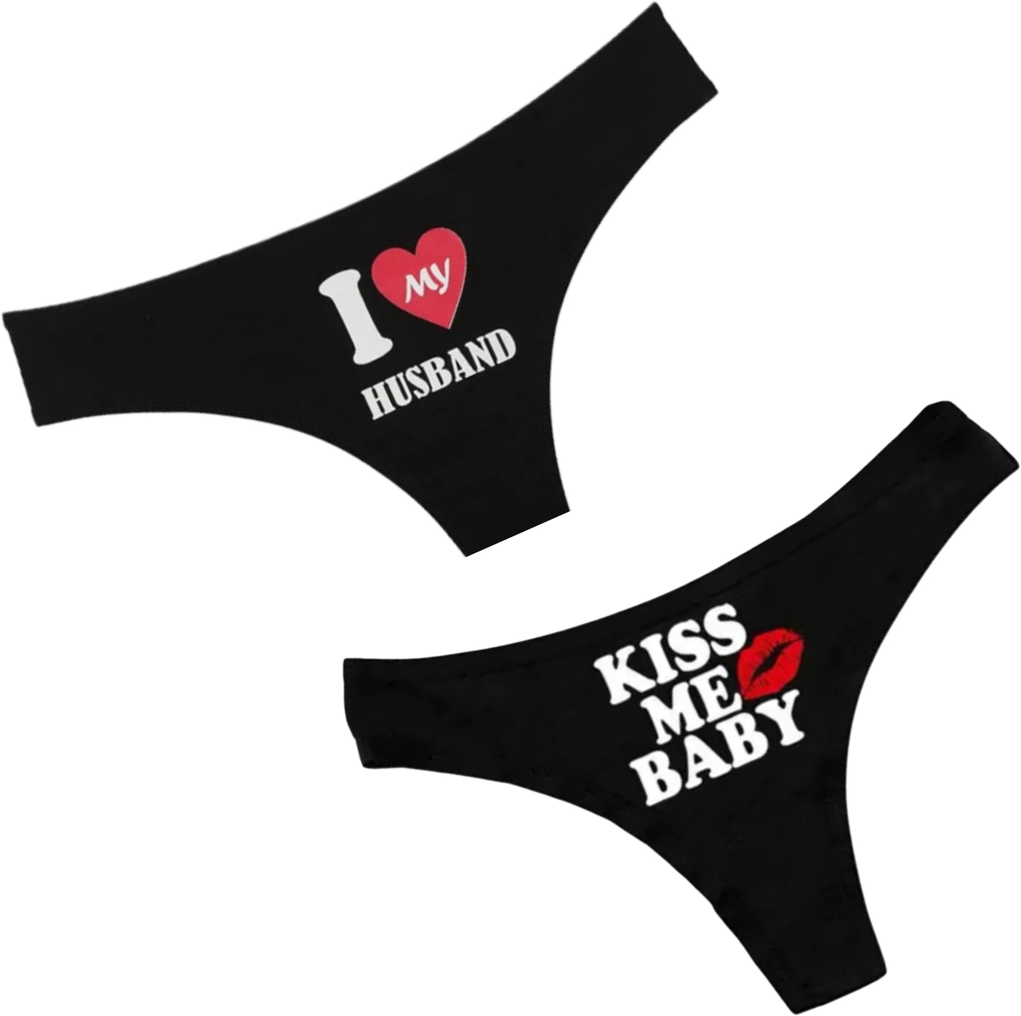 Pack of 2 Women Thong Black Panty-image-20