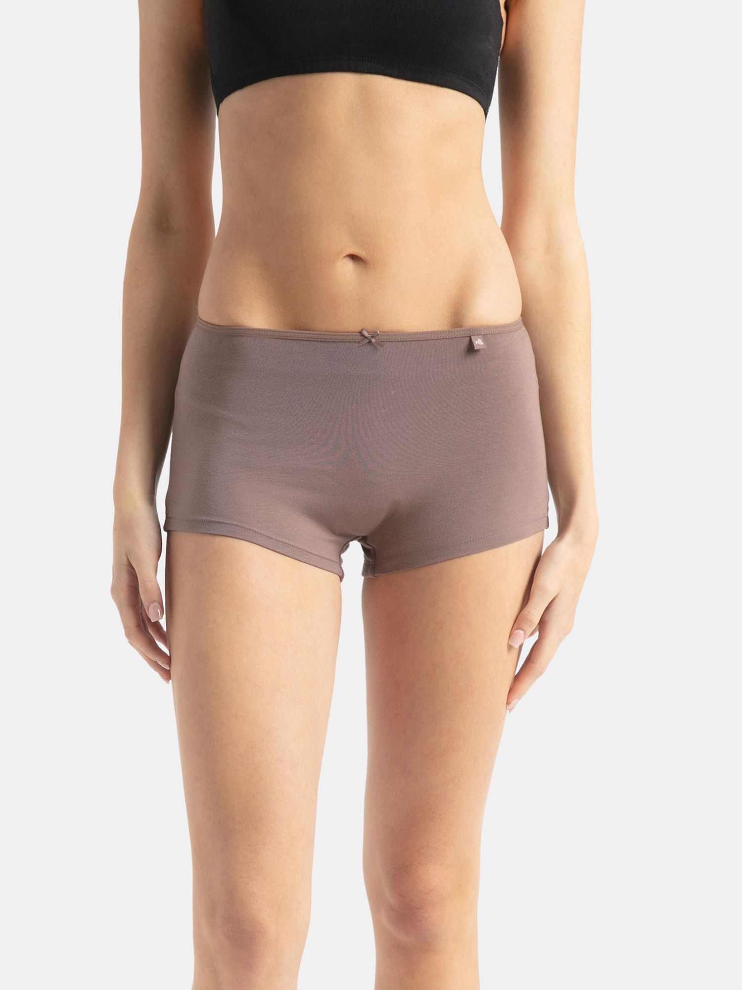 jockey Women Boy Short Brown Panty-picture-16