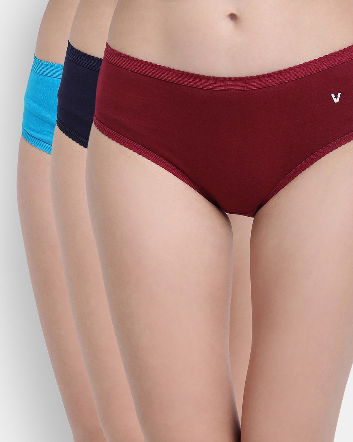 Pack of 3 Women Hipster Multicolor Panty
