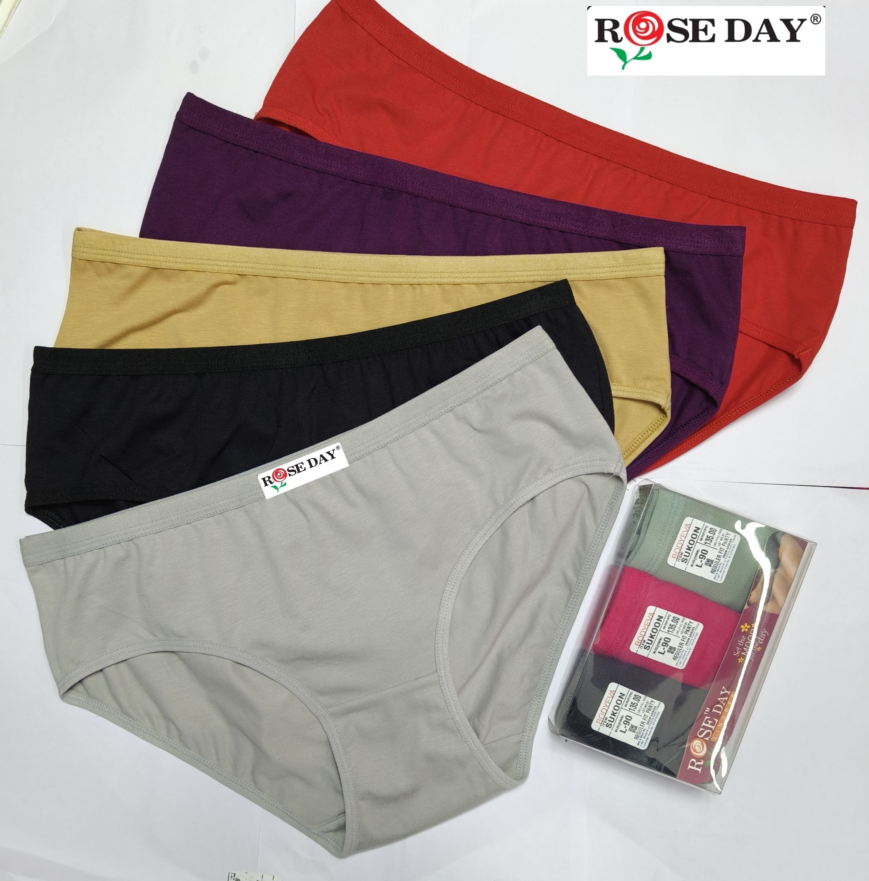 Pack of 6 Women Hipster Multicolor Panty-image-49