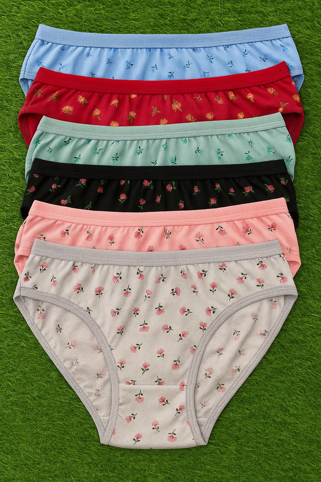 Pack of 6 Women Hipster Multicolor Panty-image-31