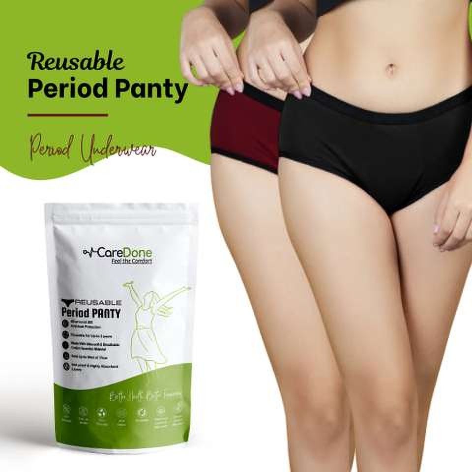 caredone Pack of 2 Women Periods Maroon, Maroon Panty-picture-14