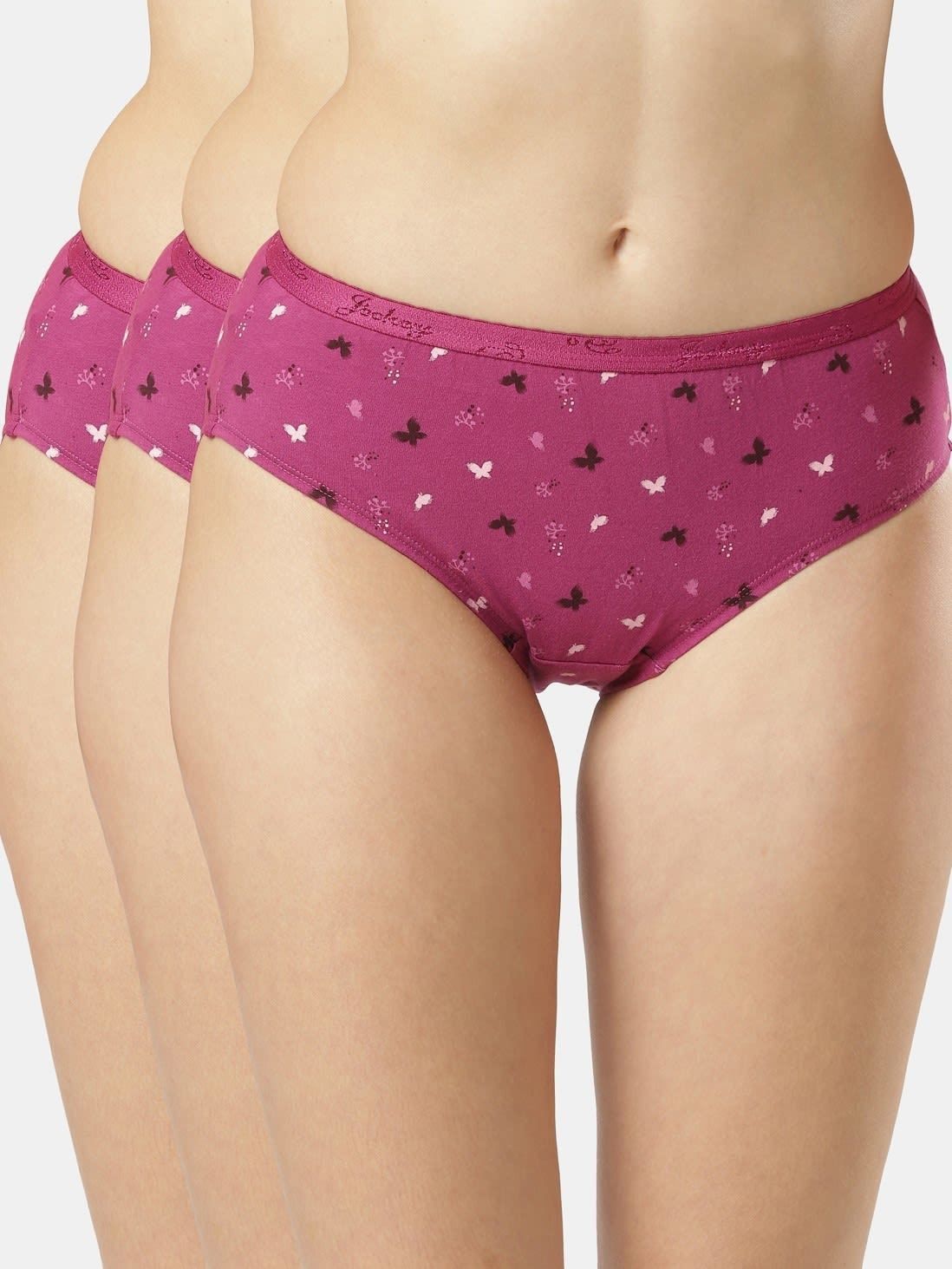 jockey Pack of 3 1523 High Coverage Super Combed Cotton with StayFresh Treatment Women Hipster Multicolor Panty-picture-11