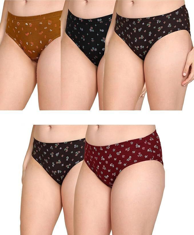 lux Pack of 5 Women Hipster Multicolor Panty-picture-46