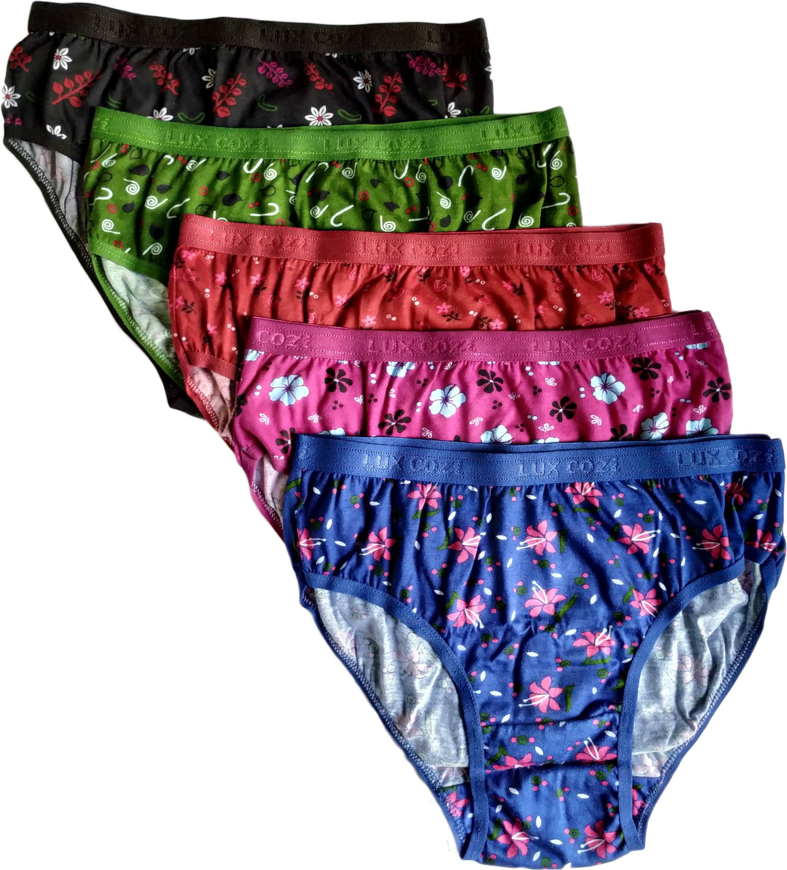 Pack of 5 Women Hipster Multicolor Panty