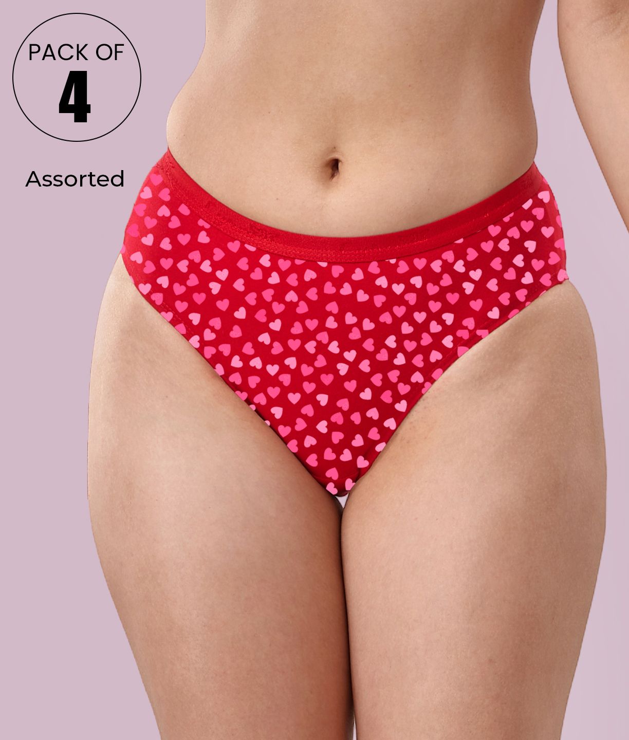 lyra Pack of 4 Women Hipster Multicolor Panty-picture-43