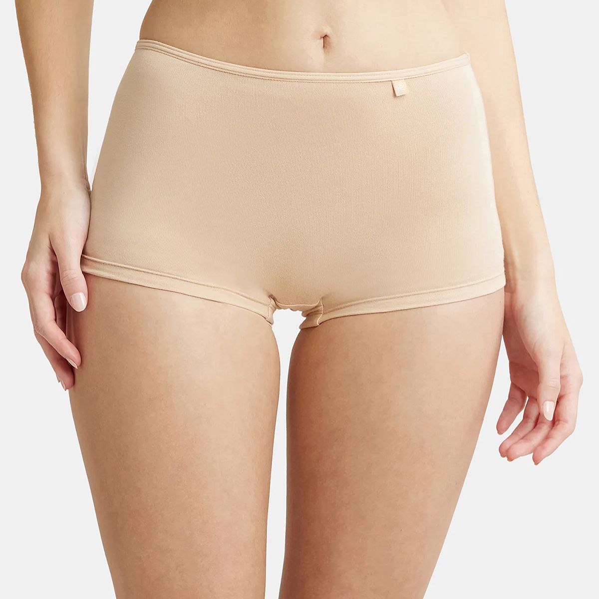 jockey SS04 High Coverage Super Combed Cotton Elastane Stretch with StayFresh Treatment Women Boy Short Beige Panty-picture-27