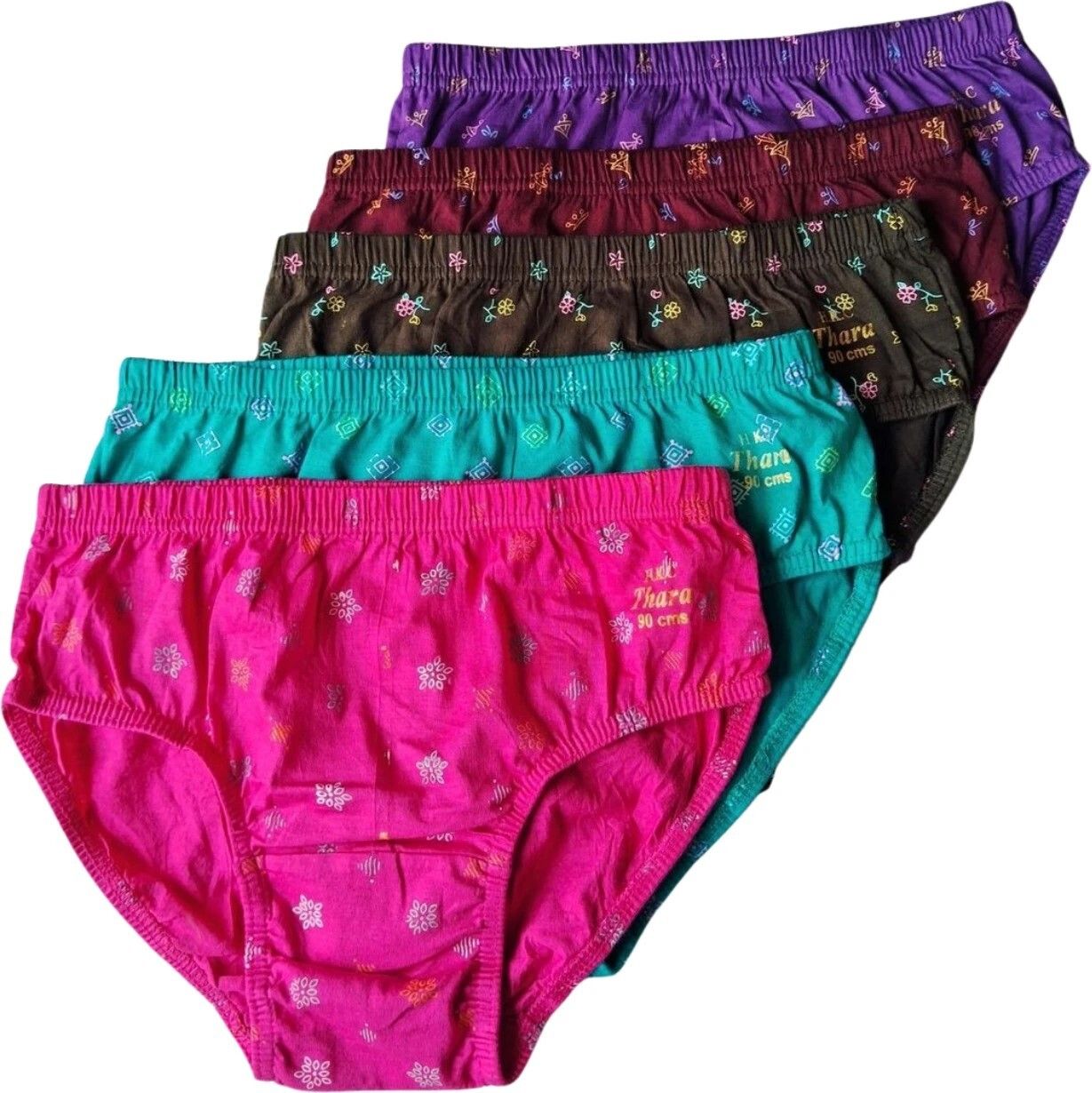 hkc Pack of 5 Women Hipster Multicolor Panty-picture-4