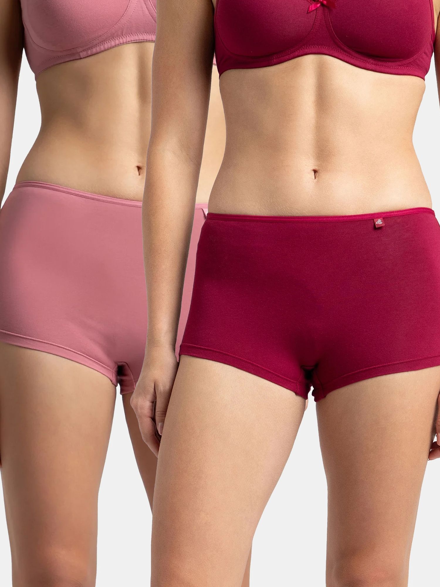 Pack of 2 Women Boy Short Multicolor Panty