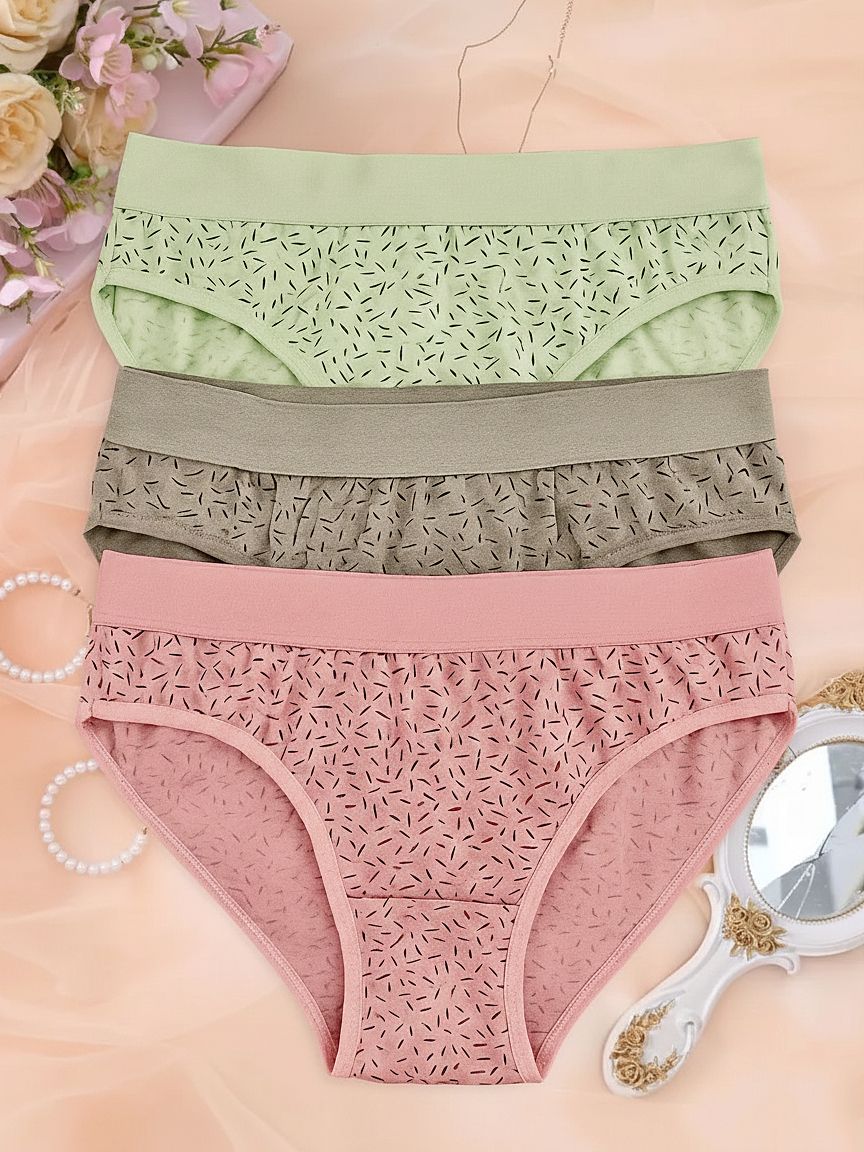 Pack of 3 Women Hipster Multicolor Panty-image-11