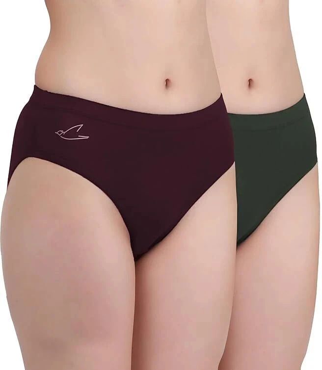 Pack of 2 Women Hipster Green, Brown Panty-image-42