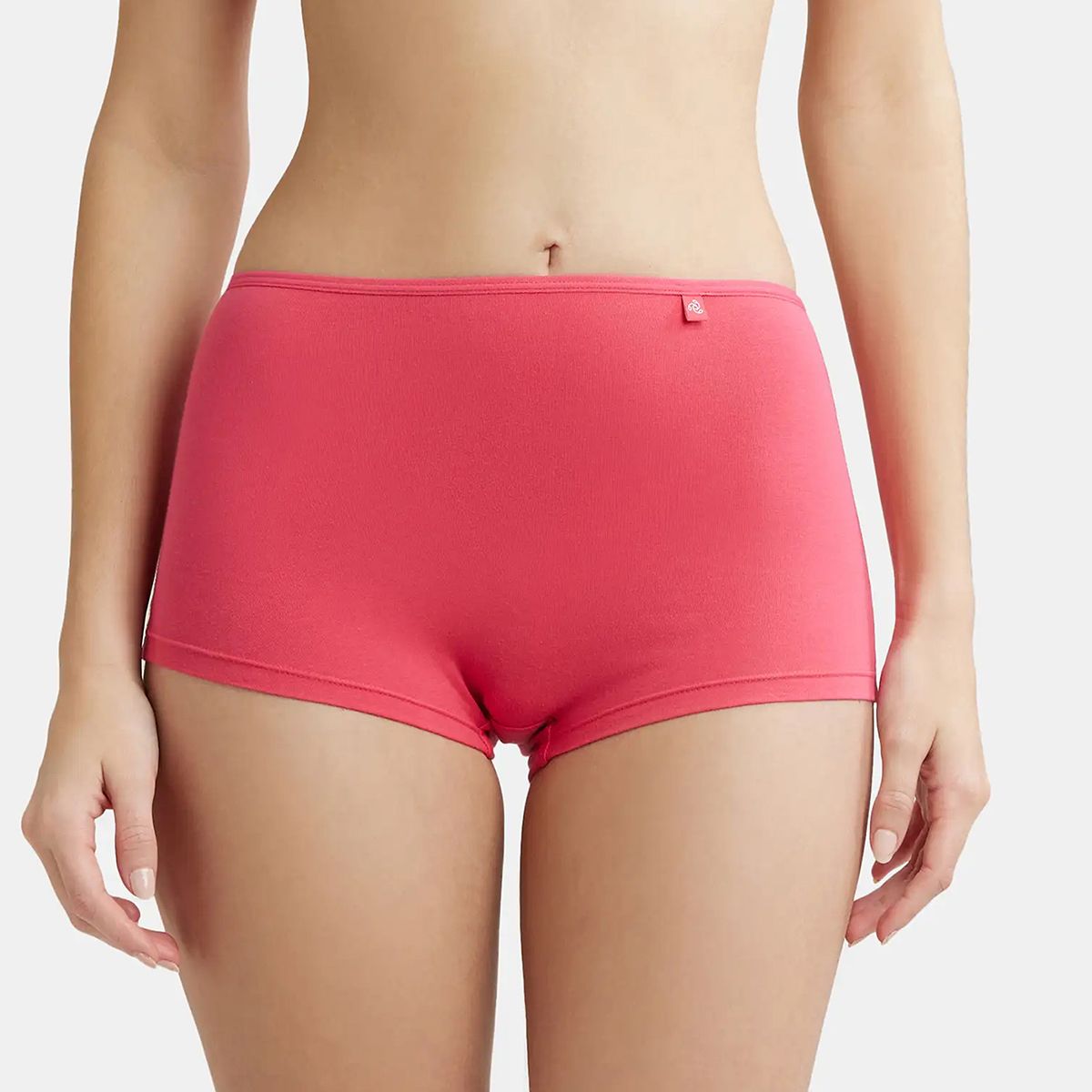 jockey SS04 High Coverage Super Combed Cotton Elastane Stretch with StayFresh Treatment Women Boy Short Pink Panty-picture-25