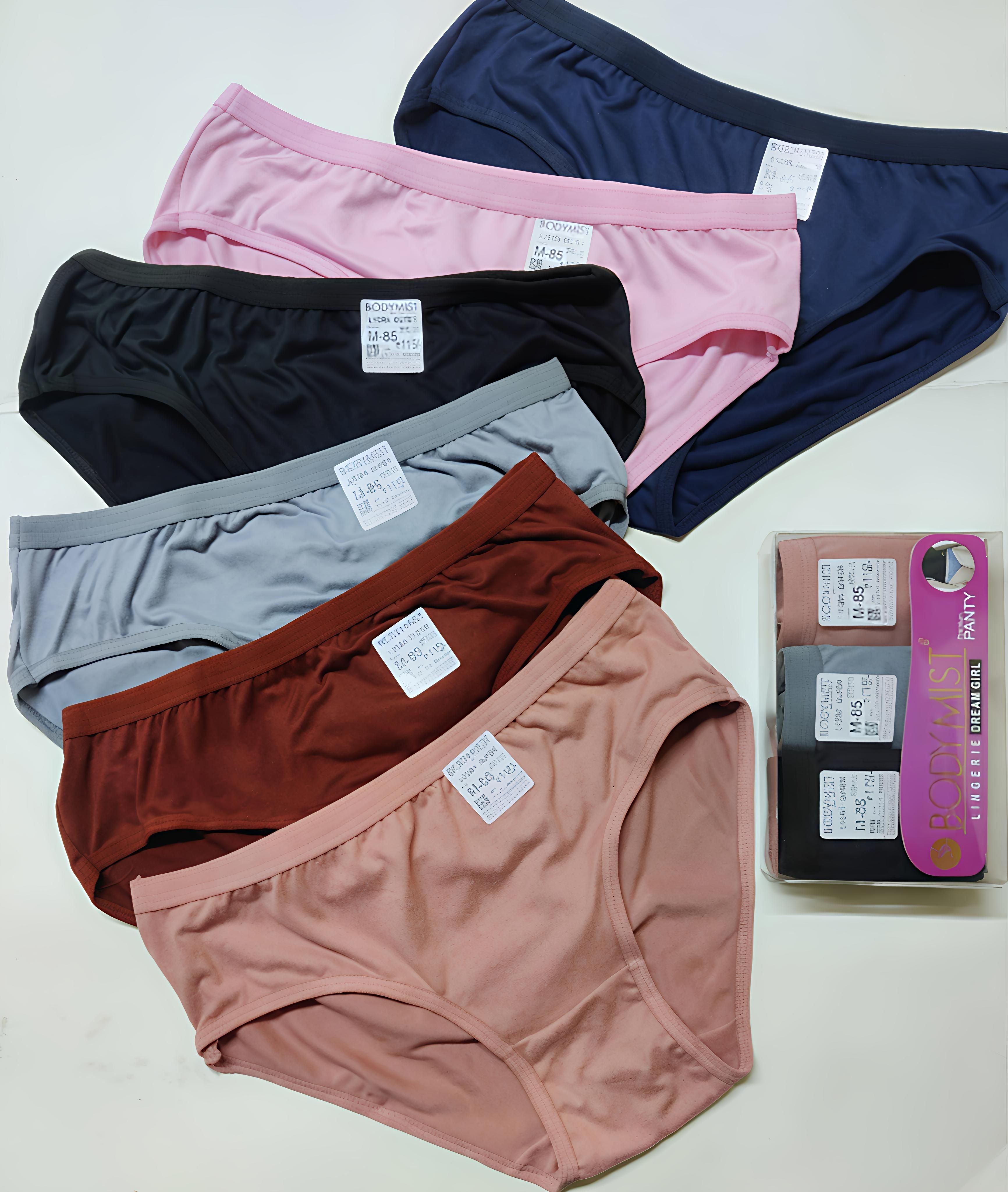 Pack of 6 Women Hipster Multicolor Panty-image-13