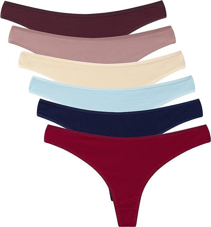 diving deep Pack of 6 Women Thong Multicolor Panty-picture-44