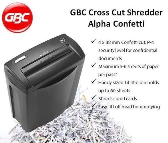 GBC Shredmaster Alpha Confetti Paper Trimmer-picture-43