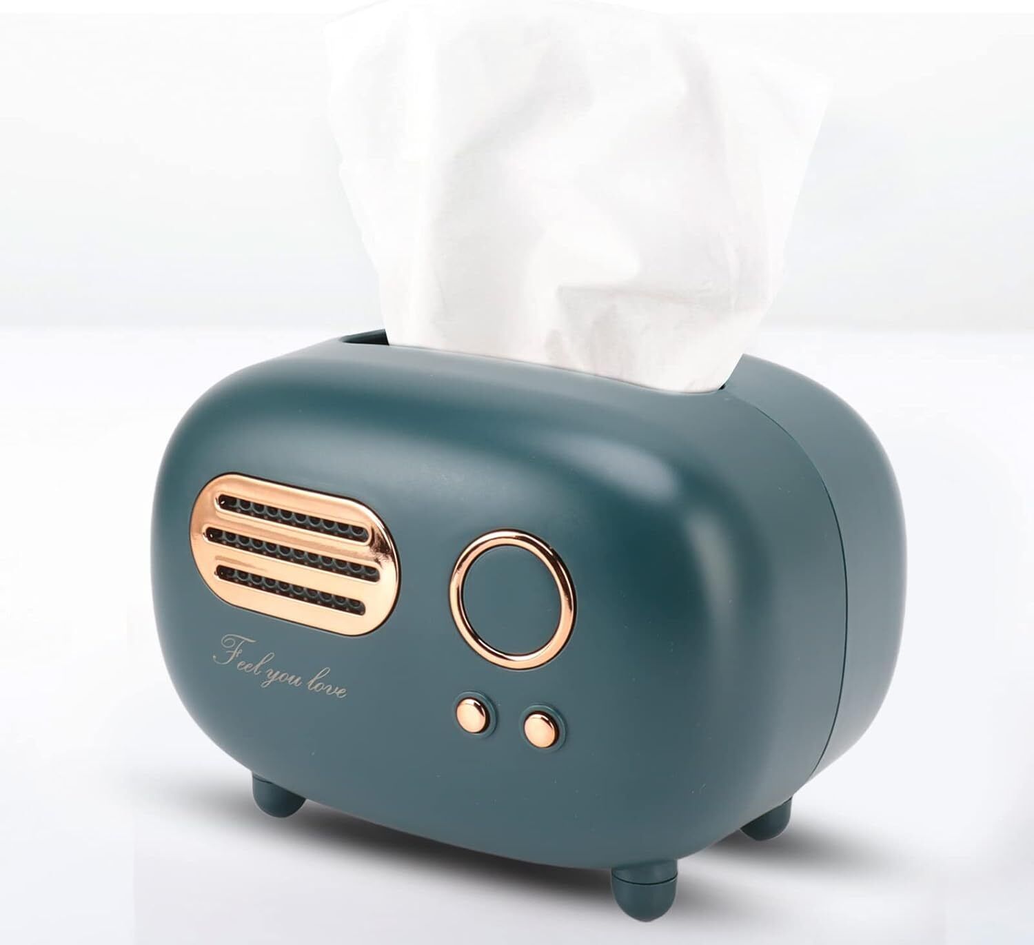Retro Radio Tissue Box Holder - GREEN RTH-G Paper Dispenser