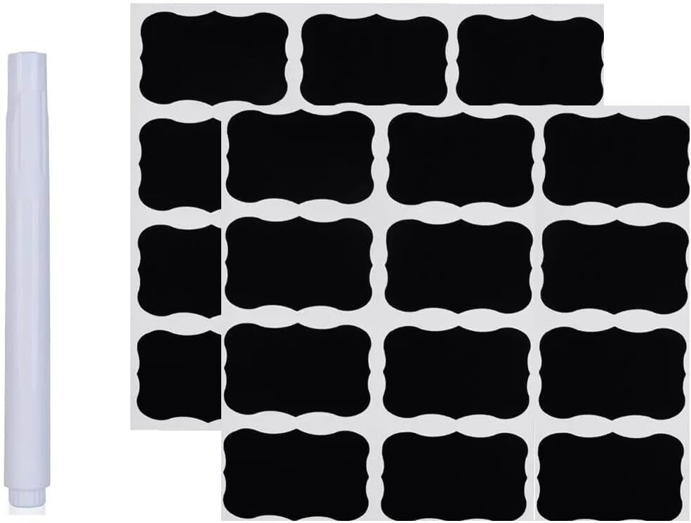 kirfiz Waterproof Chalkboard Sticker Set of 24 Plastic 24 Pockets-picture-34