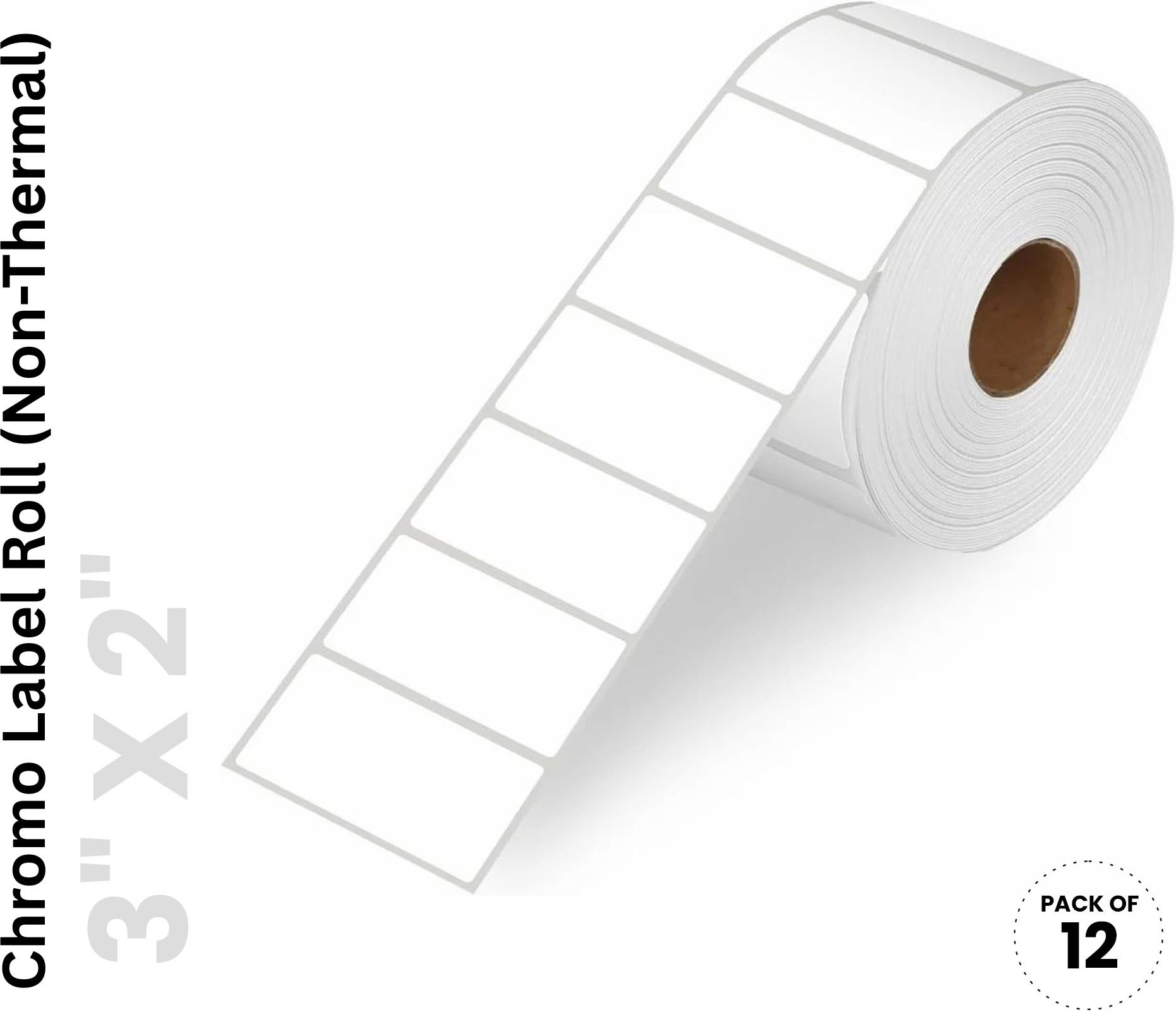 meedas Chromo Shipping Label Roll 3 x 2 Inch, 1000 Labels, Ribbon Required, Pack of 12 Self-Adhesive Paper Label-picture-38