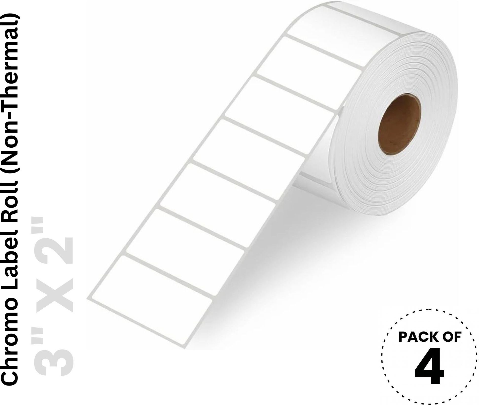 meedas Chromo Shipping Label Roll 3 x 2 Inch, 1000 Labels, Ribbon Required, Pack of 4 Self-Adhesive Paper Label-picture-43