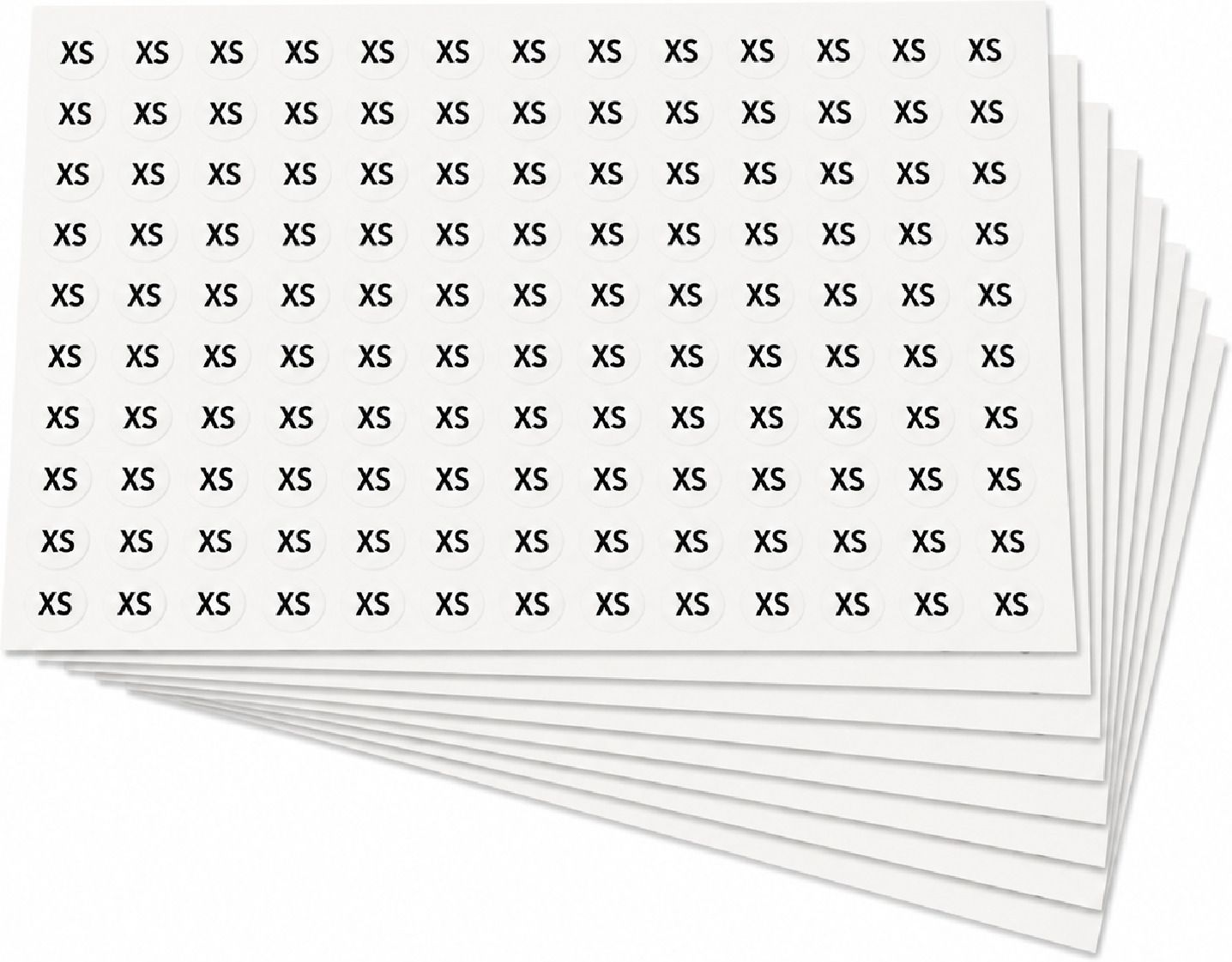 morel XS SZE STICKERS FOR CLOTHING, SELF ADHESIVE GARMENT SIZE LABELS|PACK 2000| Adhesive Paper Label-picture-21