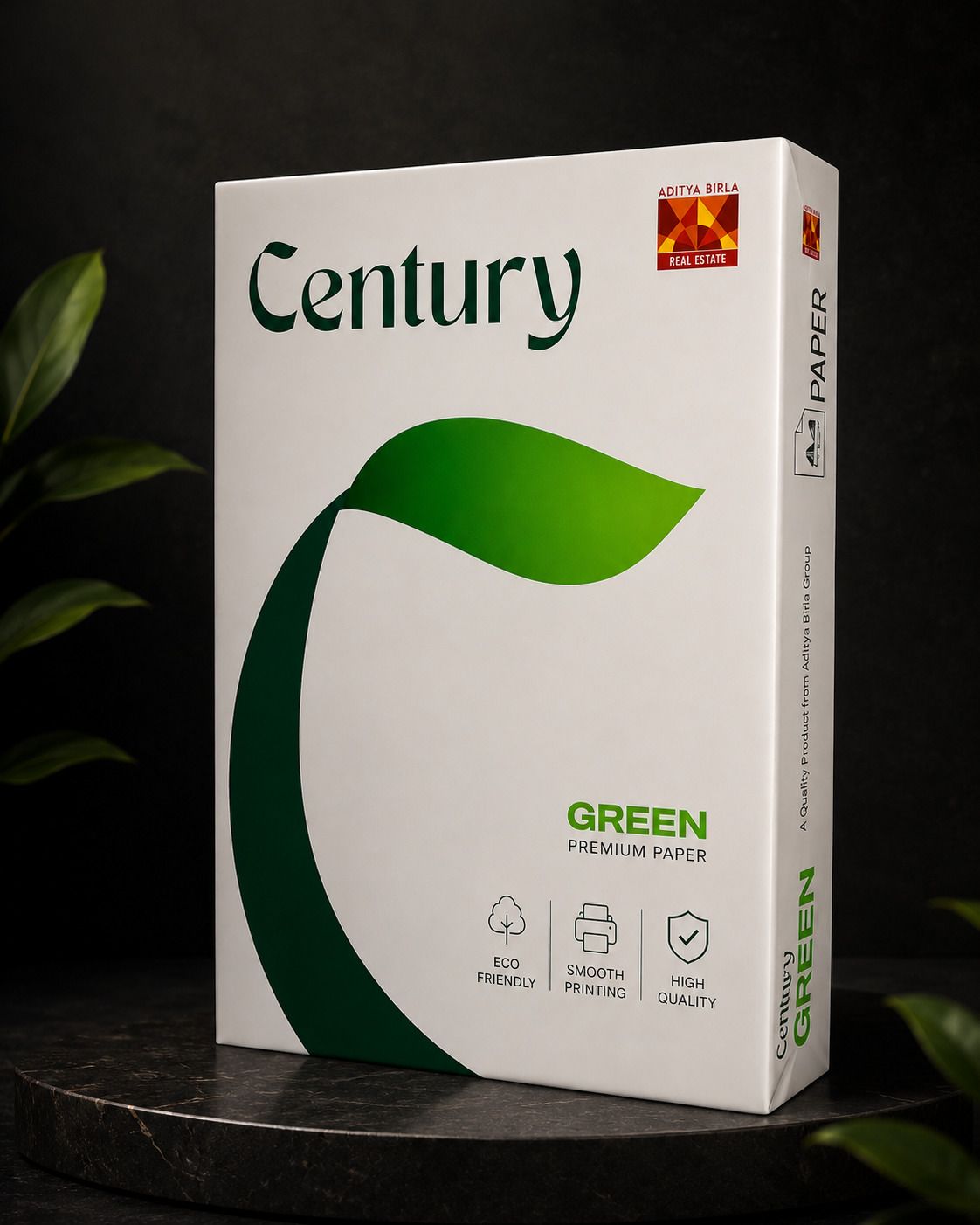 century GREEN A4 SIZE 70GSM COPIER PRINTING PAPER REAM PACK OF 500 SHEETS WHITE UNRULED UNRULED A4 70 gsm Copier Paper-picture-0