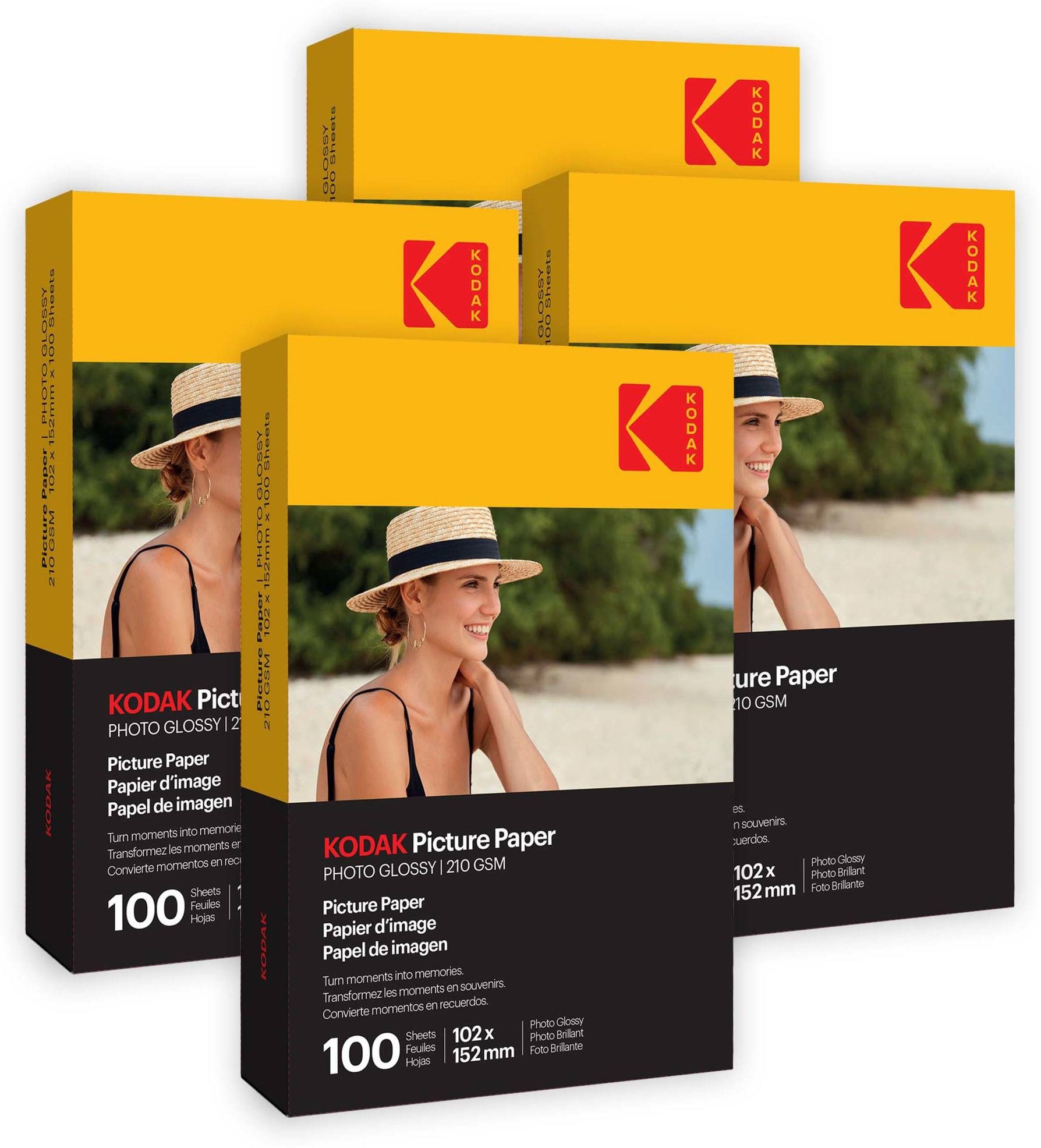 kodak 210 GSM 4R 400 Sheets High Glossy Cast Coated Water Resistant Photo Paper unruled 4R (4X6 inch) 210 gsm Photo Paper-picture-16