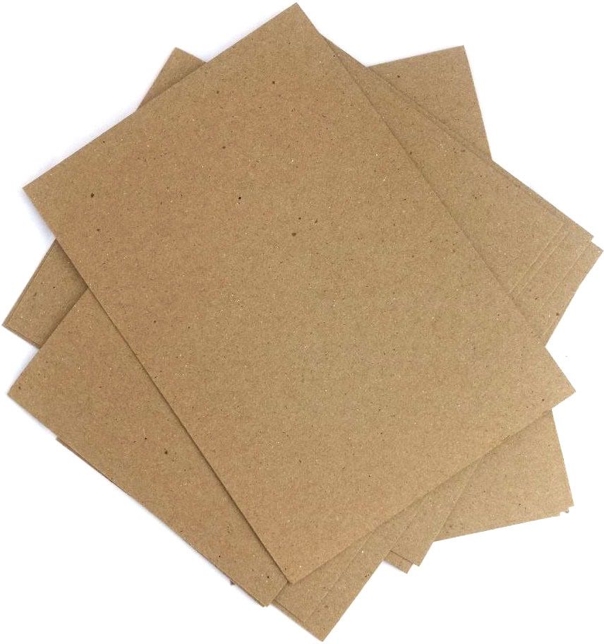 Brown Cardboard Sheets for Art & Craft for Model Making & School Projects Plain A4 490 gsm Craft paper-image-1