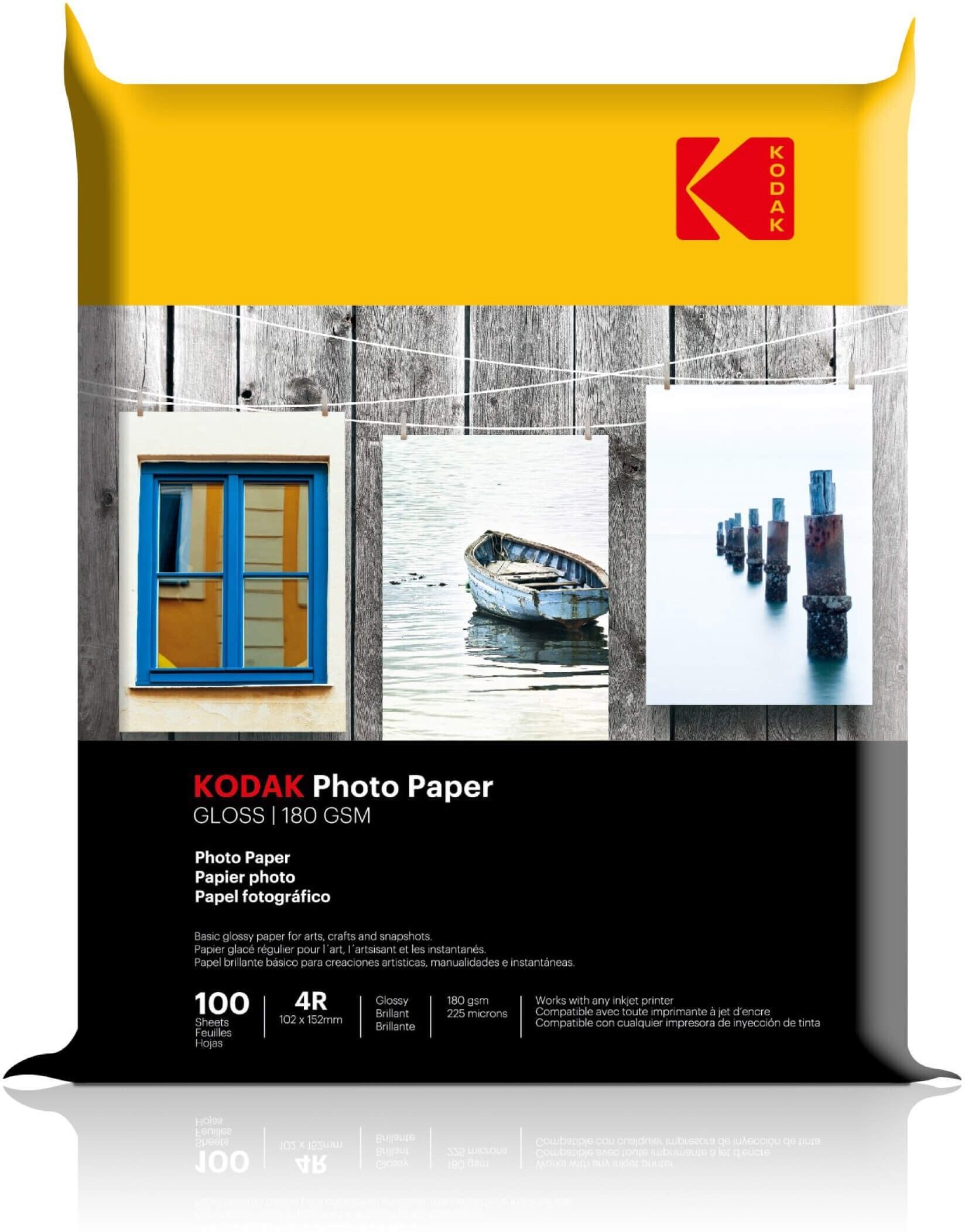 kodak High Gloss Photo Paper (1x 100 Sheets) 4R (4"x6") 180 gsm Photo Paper-picture-18