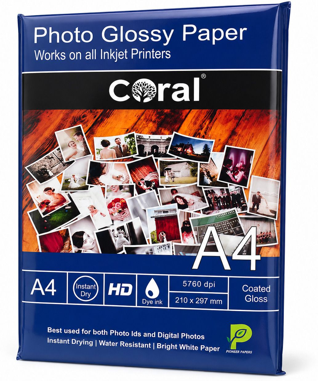 coral RC Glossy 50 Sheets Unruled a4 250 gsm Photo Paper-picture-38