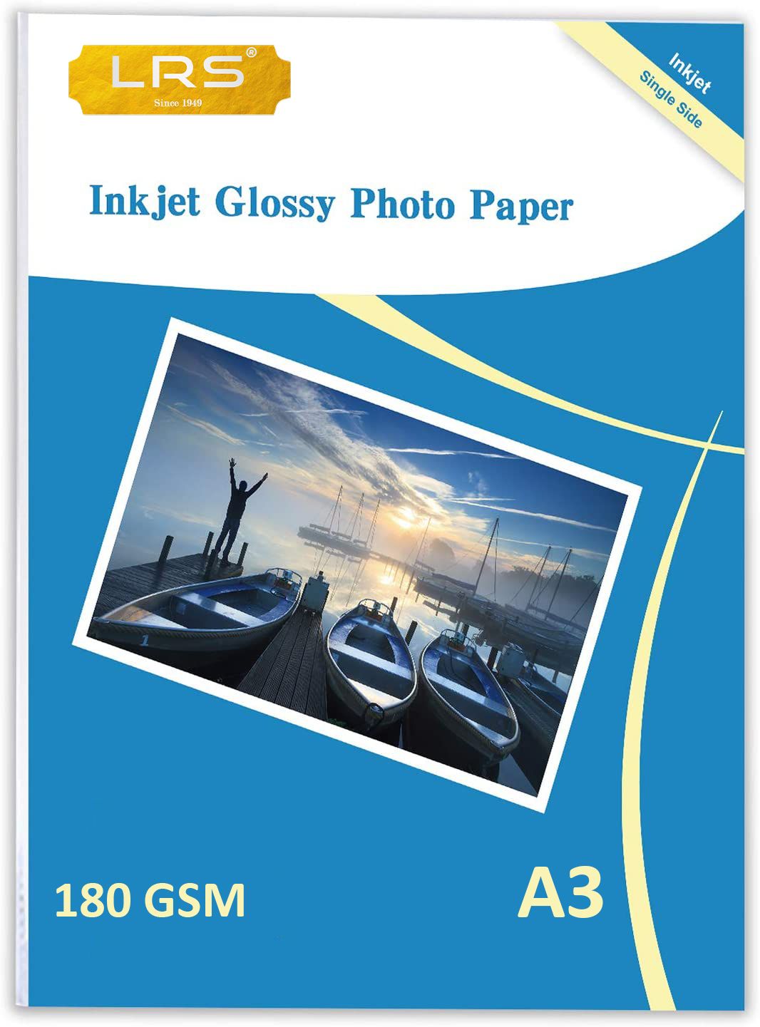 Inkjet Glossy Paper - Pack of 20 Sheets - A3 180 gsm Photo Paper