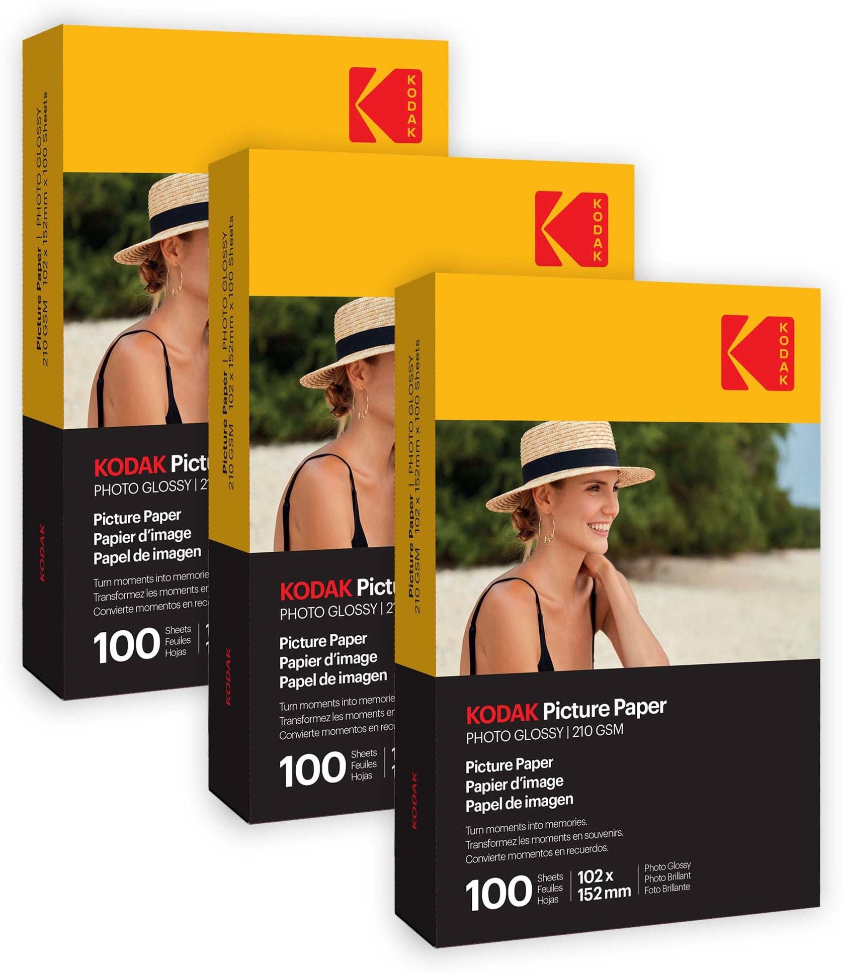 kodak 210 GSM 4R 300 Sheets High Glossy Cast Coated Water Resistant Photo Paper unruled 4R (4X6 inch) 210 gsm Photo Paper-picture-17