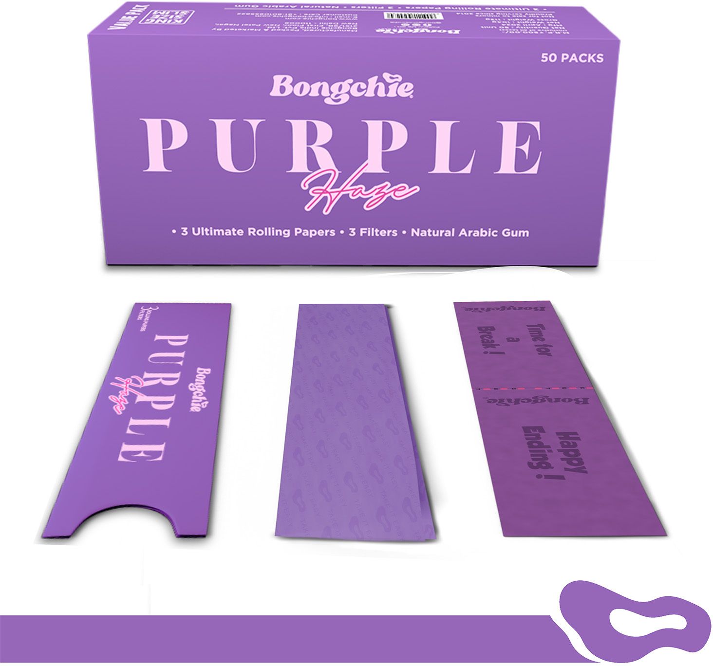 bongchie Box of 50 Bleached Rolling Papers King Size 120 gsm Multipurpose Paper-picture-15