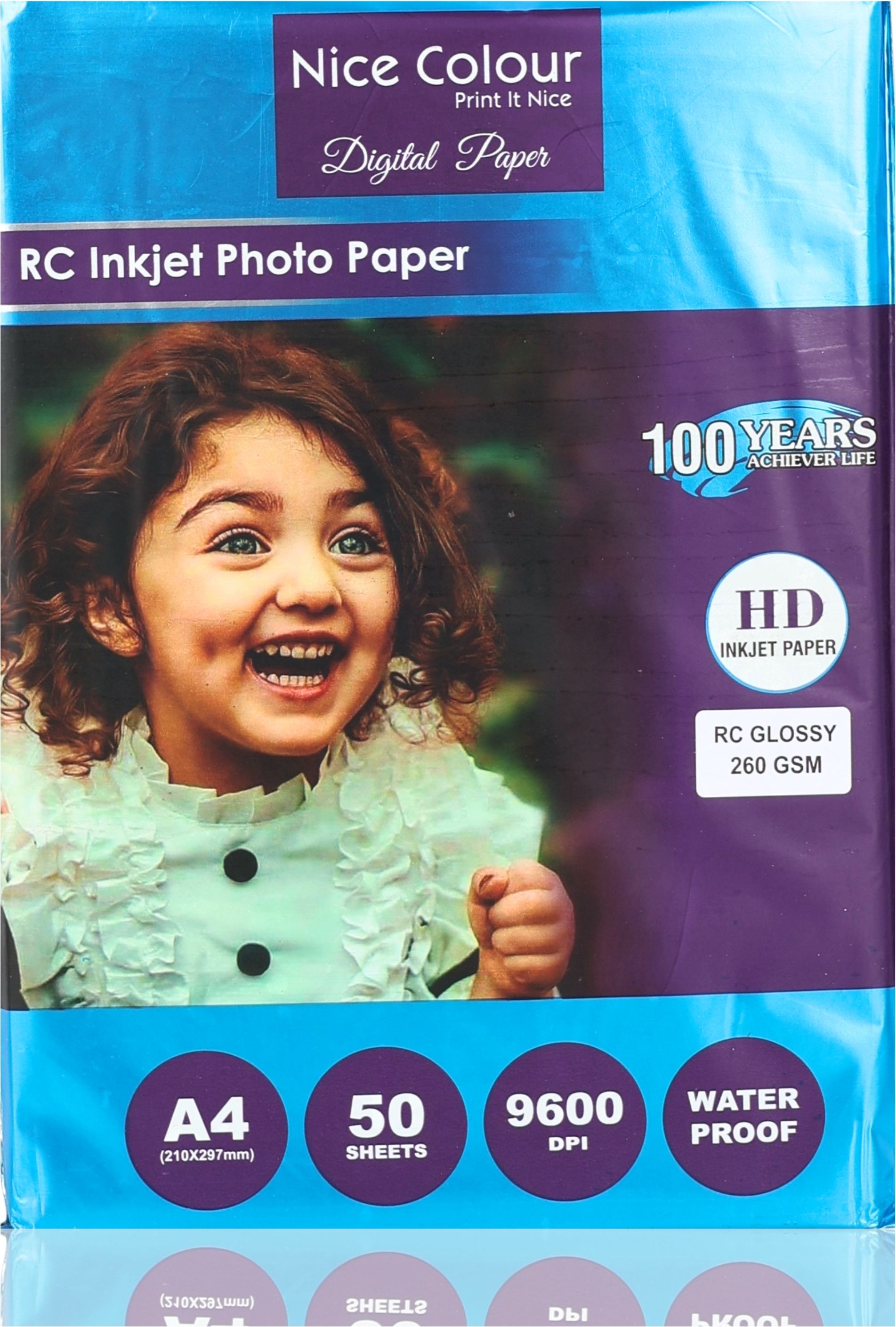 nice colour RC Glossy Inkjet Photo Paper 50 Sheets, 9600 DPI Water Proof A4 260 gsm Photo Paper-picture-20