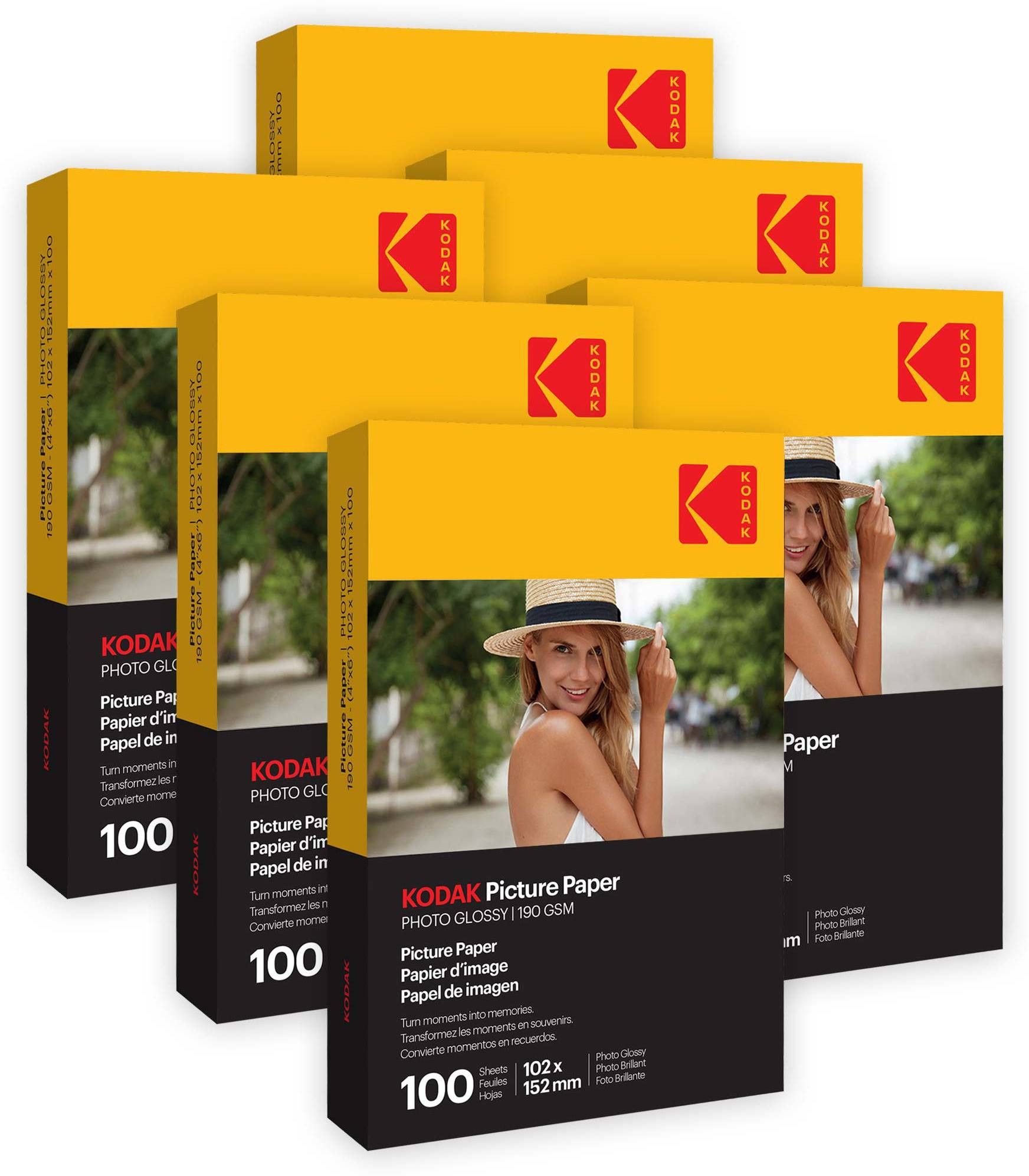 kodak 190 GSM 4R 600 Sheets High Glossy Cast Coated Water Resistant Photo Paper unruled 4R (4X6 inch) 190 gsm Photo Paper-picture-10