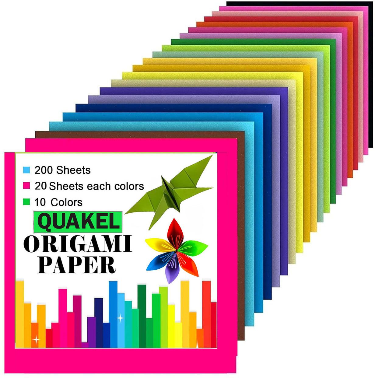 (AK-2) DIY Square (200-Pcs) Double Sides Solid Color Origami Paper (15 x 15cm) Unruled 15x15 80 gsm Origami Paper-image-40