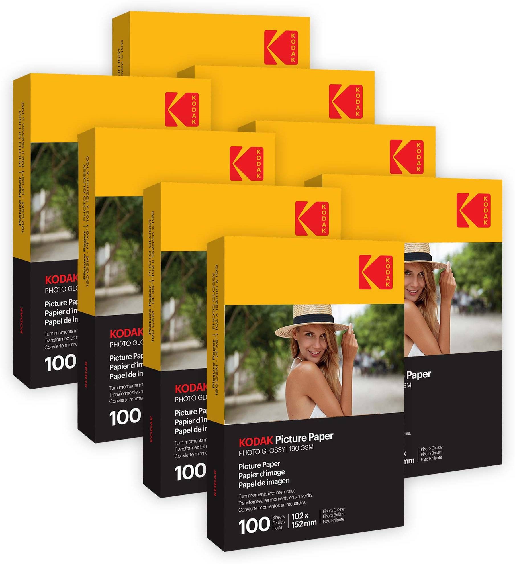 kodak 190 GSM 4R 800 Sheets High Glossy Cast Coated Water Resistant Photo Paper unruled 4R (4X6 inch) 190 gsm Photo Paper-picture-43