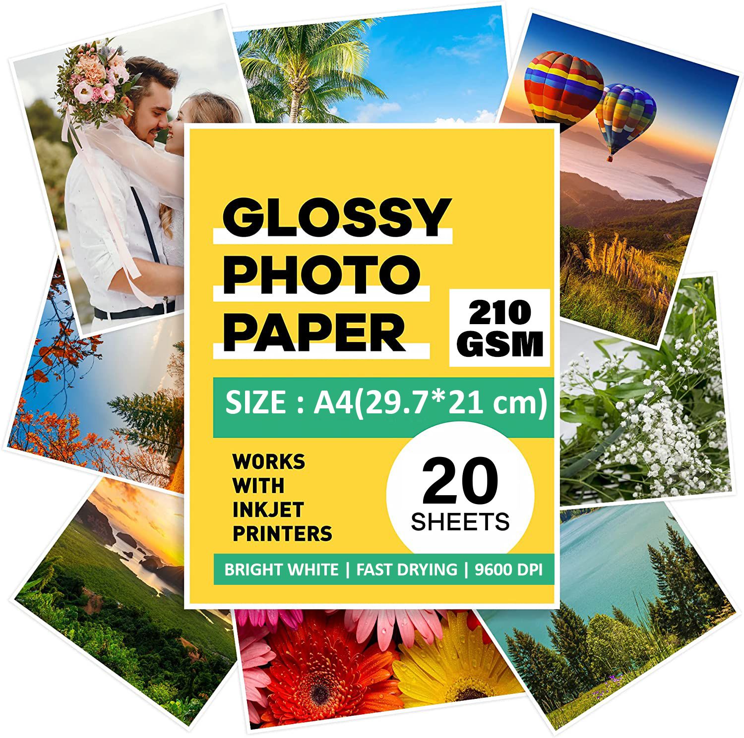 Super Glossy Unruled A4 210 gsm Photo Paper