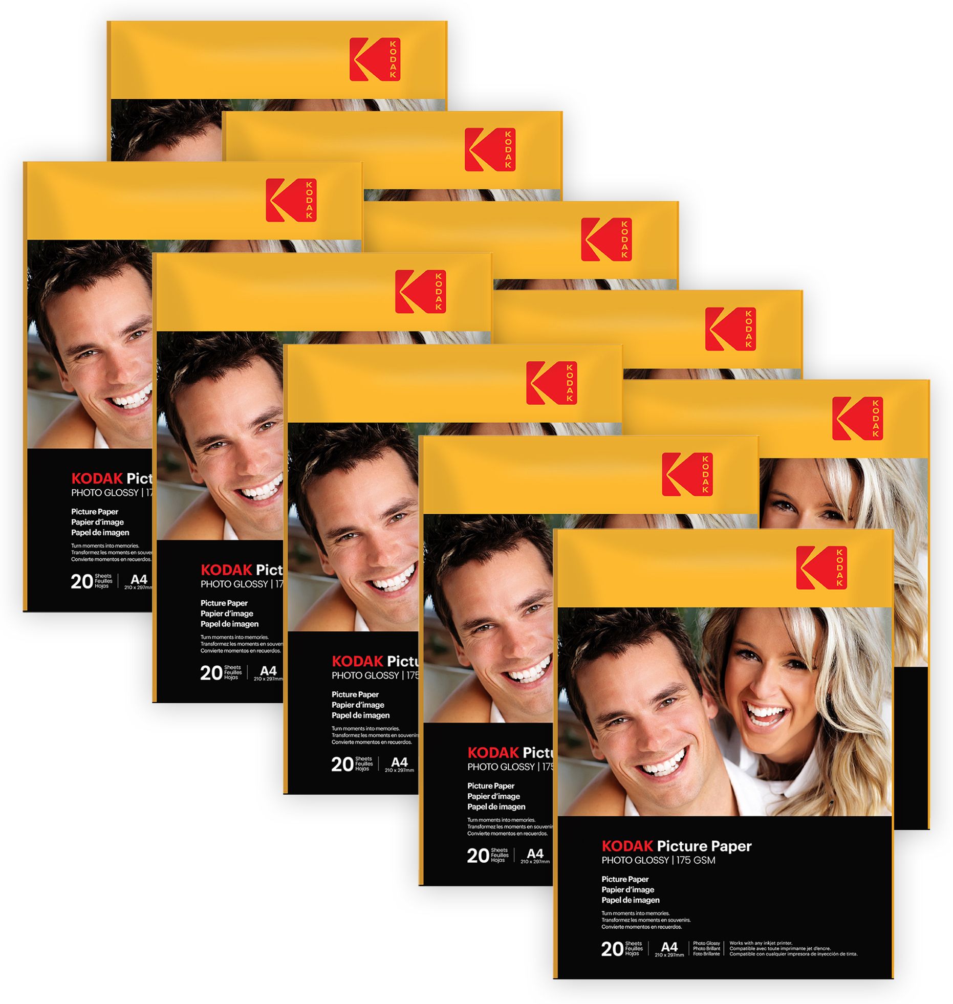 kodak High Glossy (210 x 297mm) 200 Sheets Unruled A4 175 gsm Photo Paper-picture-49