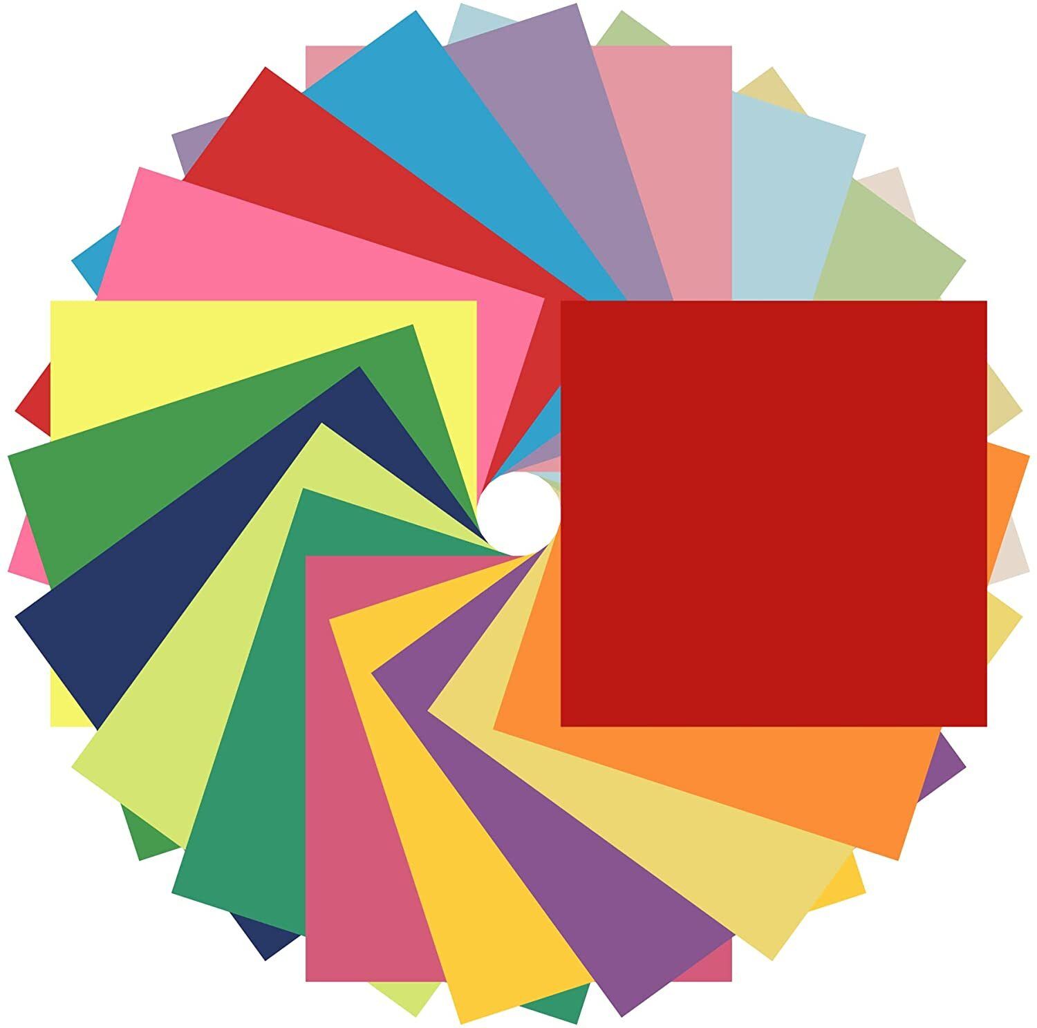 Origami Paper For Scrapbooking, Hobby Craft, Project Work Pack of 100 Plain 15 cm 70 gsm Origami Paper-image-25