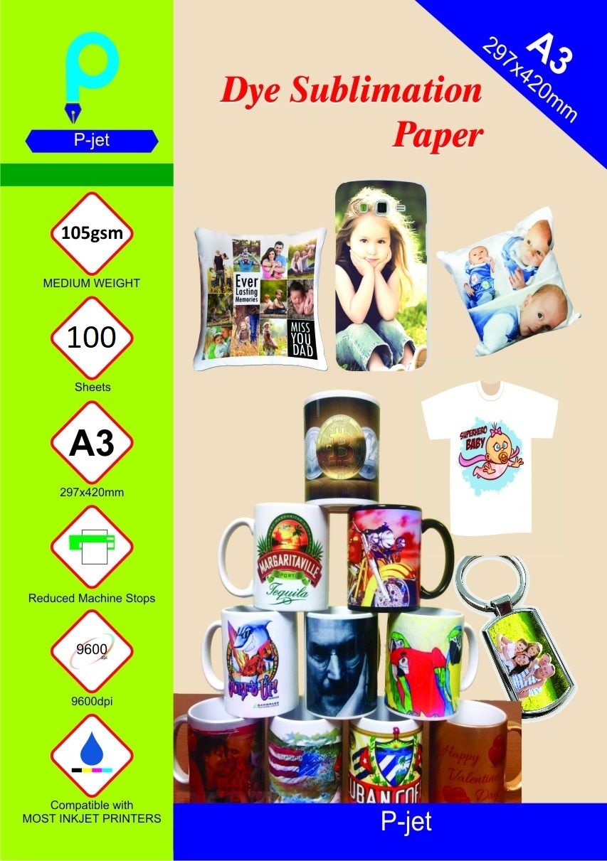 Die Sublimation Paper ( 100 Sheets ) Unruled A3 105 gsm Sublimation Mug Printing Paper-image-35